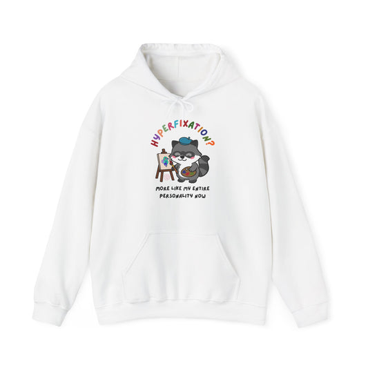 Hyperfixation Painting Raccoon Hoodie - Multiple Colours