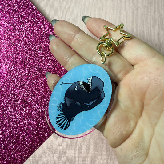 Sea Devil Anglerfish Acrylic Keychain