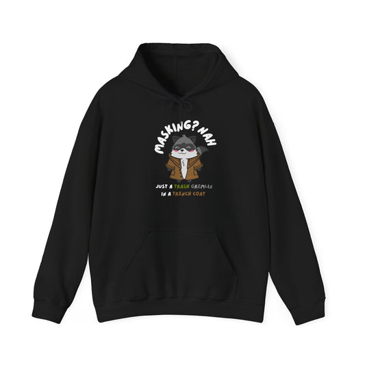 Trash Gremlin Raccoon Hoodie – No Masking Required! - Multiple Colours