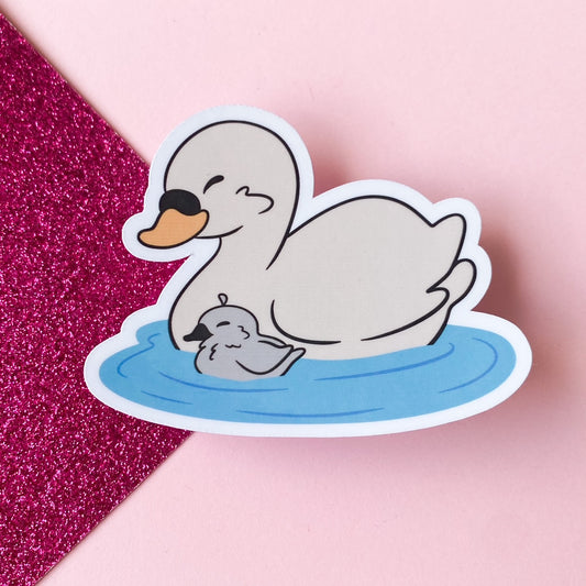 Serenity Swan and baby Sticker | Bullet Journal, Scrapbook Sticker, Planner Stickers