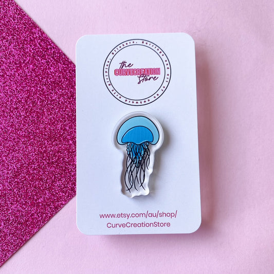 Jellyfish Acrylic Pin