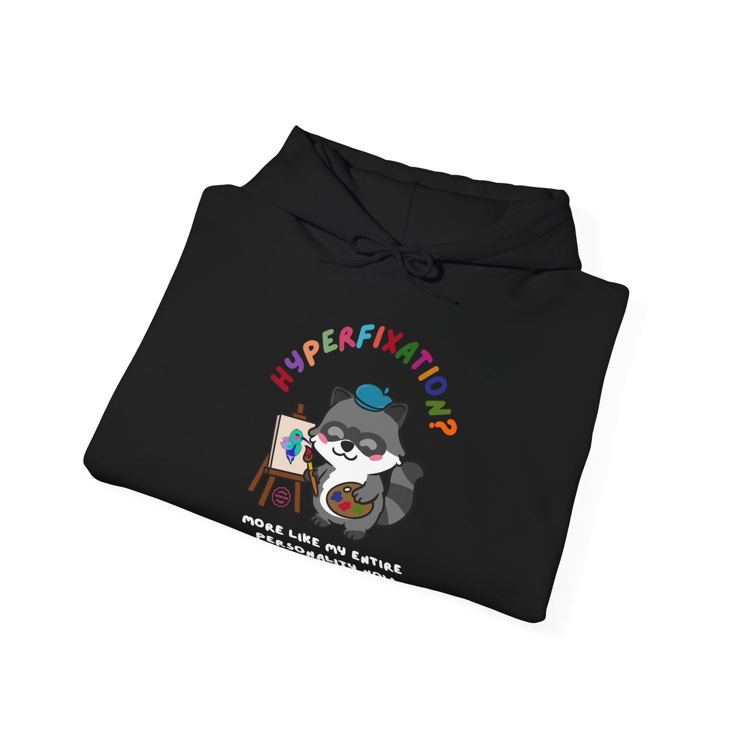 Hyperfixation Painting Raccoon Hoodie - Multiple Colours