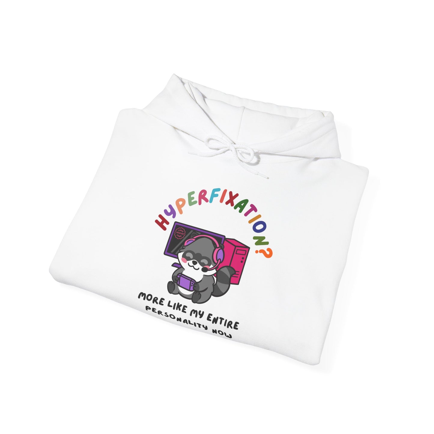Hyperfixation Gaming Raccoon Hoodie - Multiple Colours