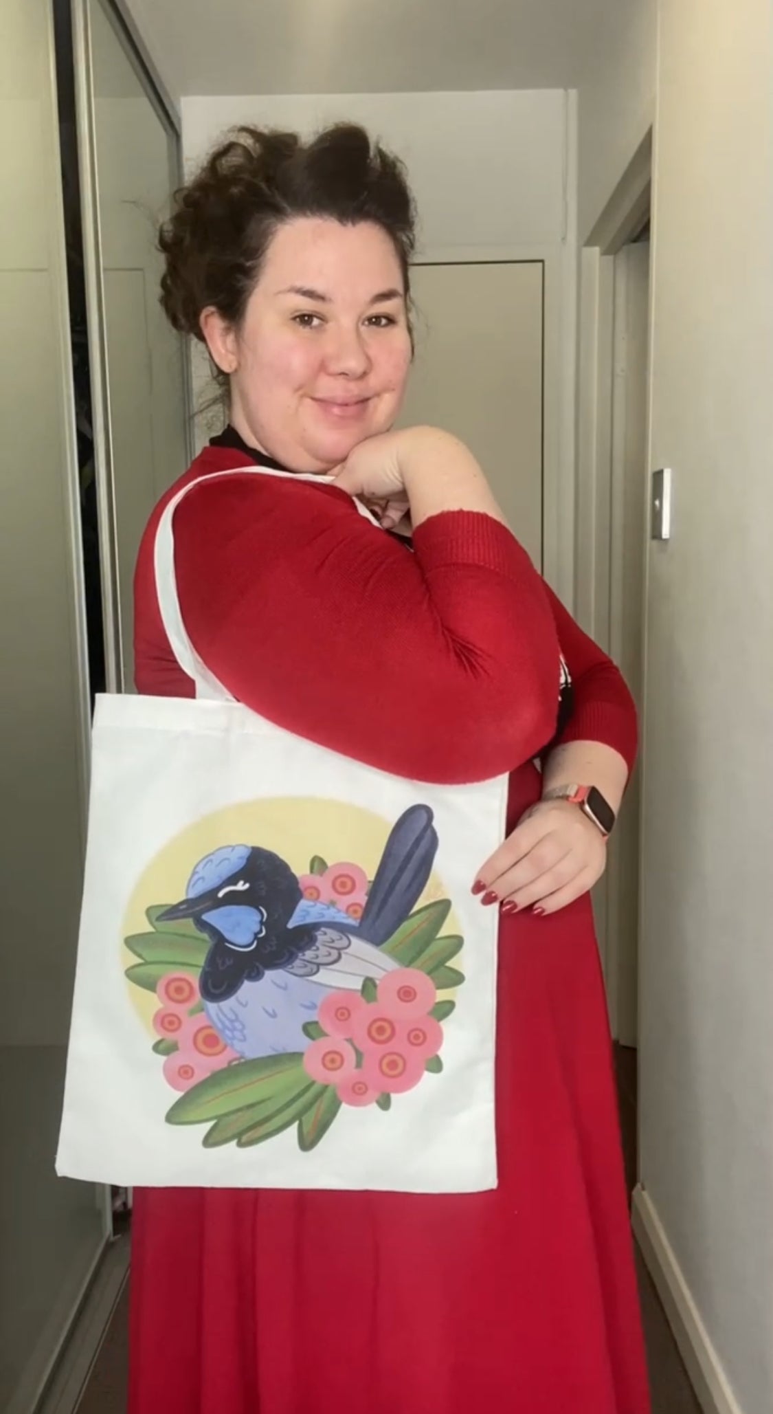 Fairy Wren Chunky Birds Tote Bag