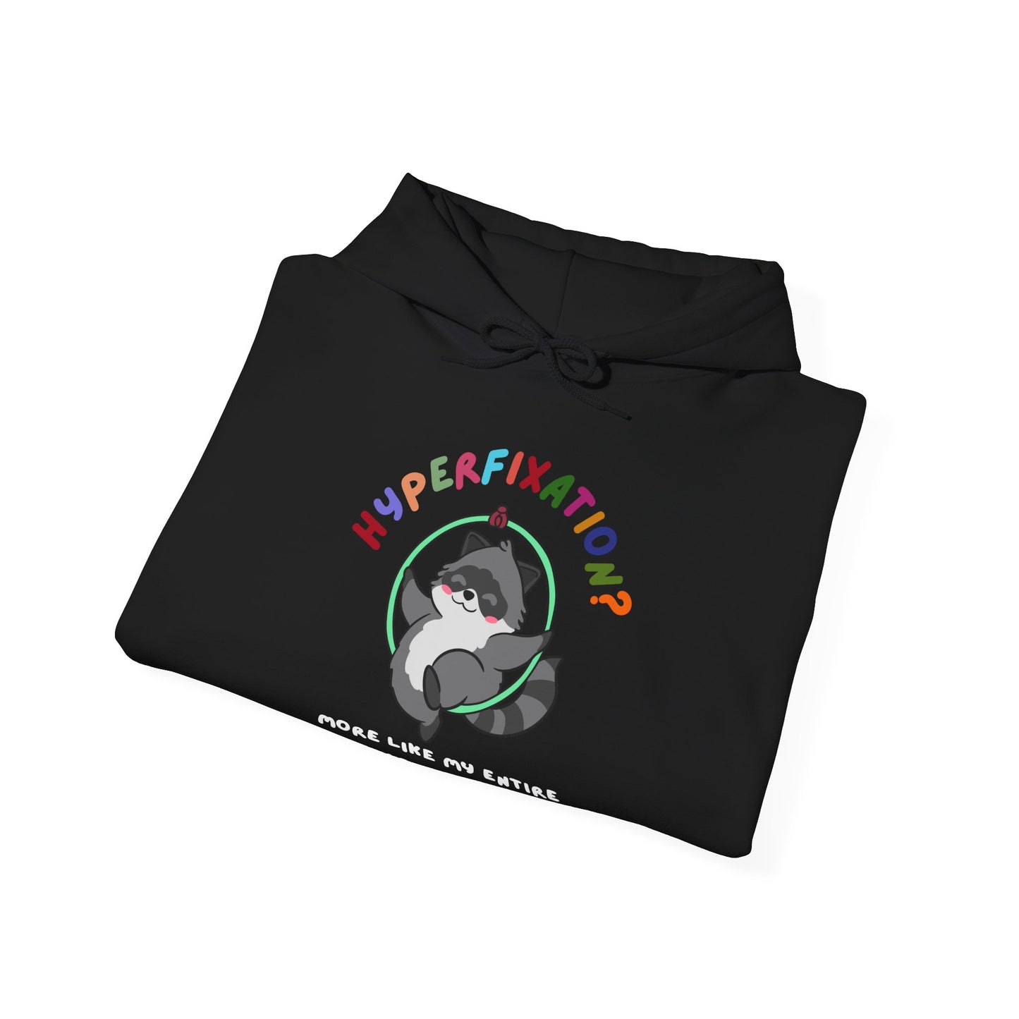 Hyperfixation Lyra/Aerial Hoop Raccoon Hoodie - Multiple Colours