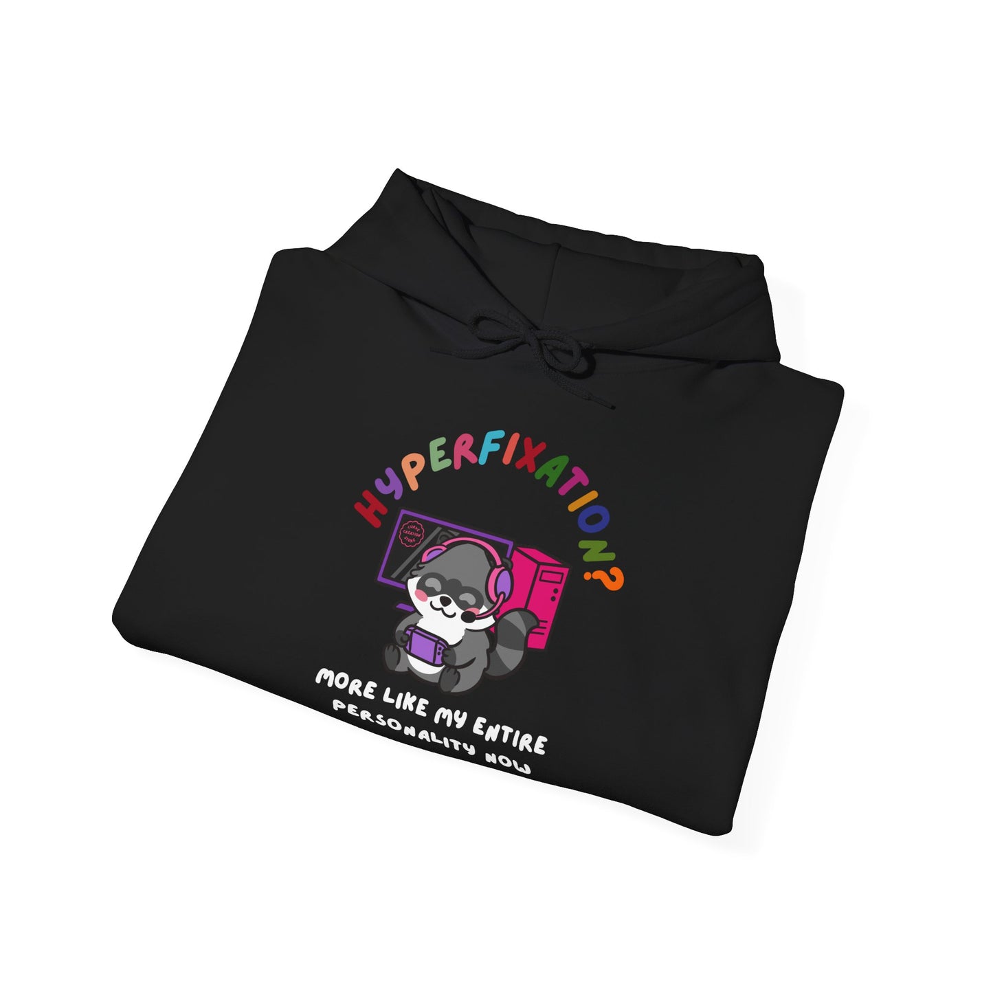 Hyperfixation Gaming Raccoon Hoodie - Multiple Colours