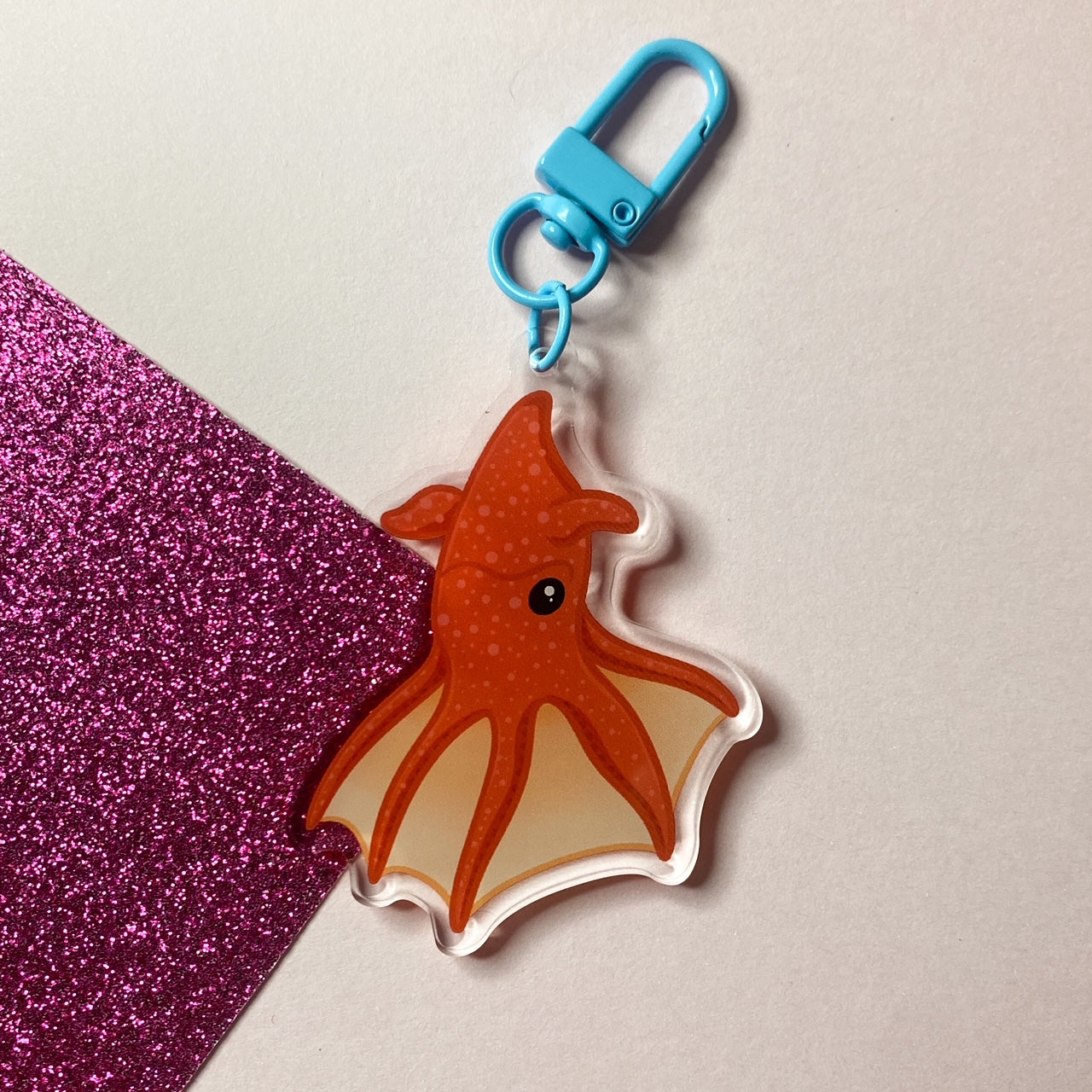 Vampire Squid Acrylic Keychain