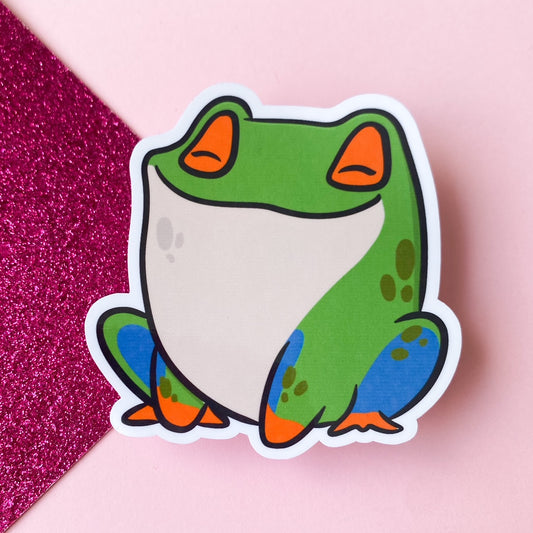 Francine the Frog Sticker | Bullet Journal, Scrapbook Sticker, Planner Stickers