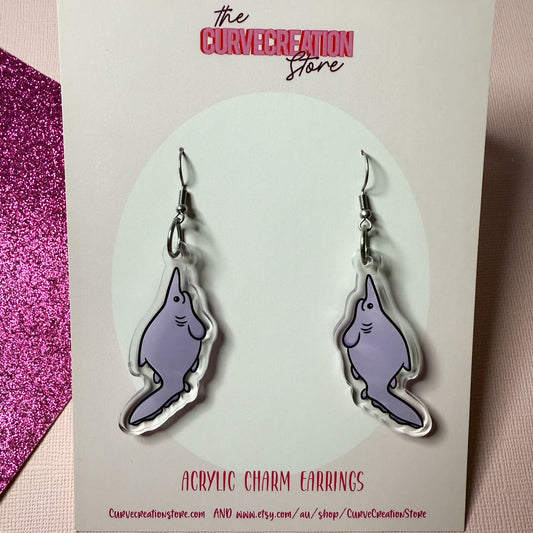Goblin Shark Acrylic Charm Earrings