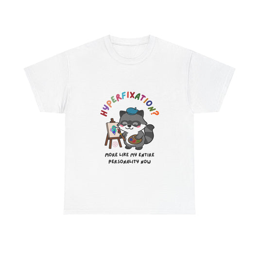 Hyperfixation Painting Raccoon T-Shirt - Multiple Colours