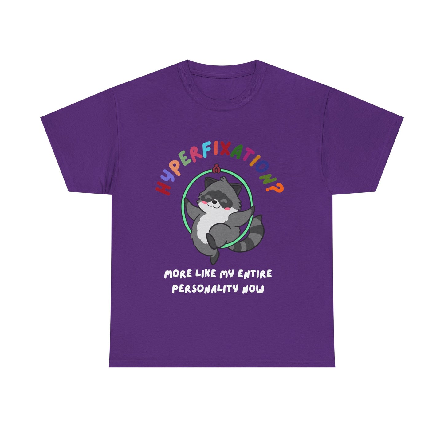 Hyperfixation Aerial Hoop Raccoon T-Shirt - Multiple Colours