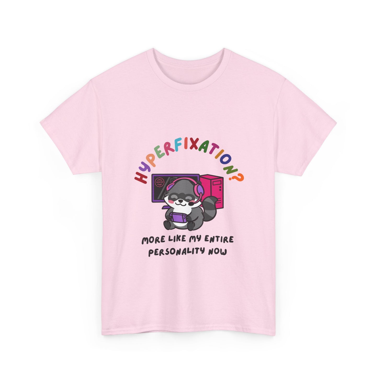 Hyperfixation Gaming Raccoon T-Shirt - Multiple Colours