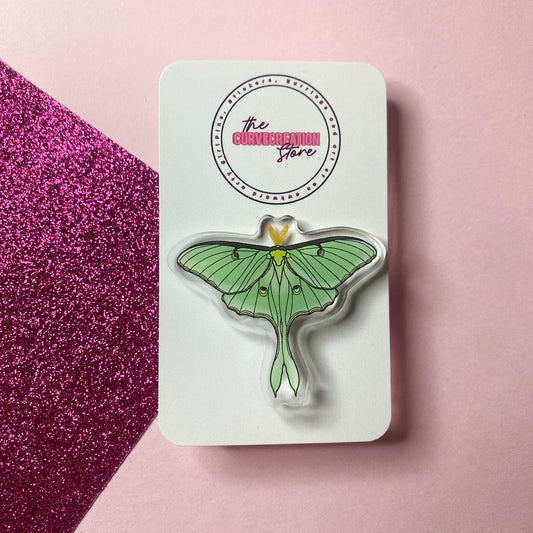 Luna Moth Acrylic Pin