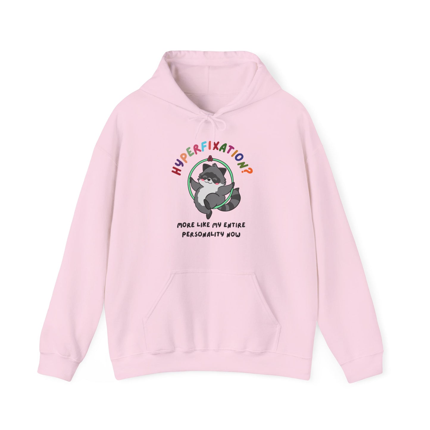 Hyperfixation Lyra/Aerial Hoop Raccoon Hoodie - Multiple Colours