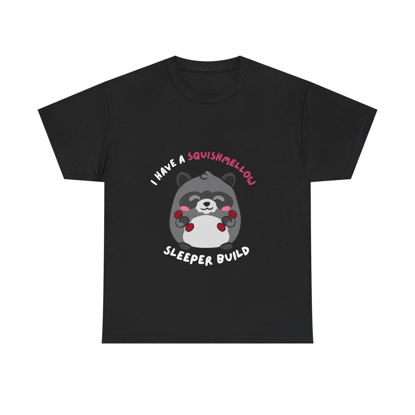 I have a Squishmellow Sleeper Build Chunky Raccoon Tshirt- Multiple Colours