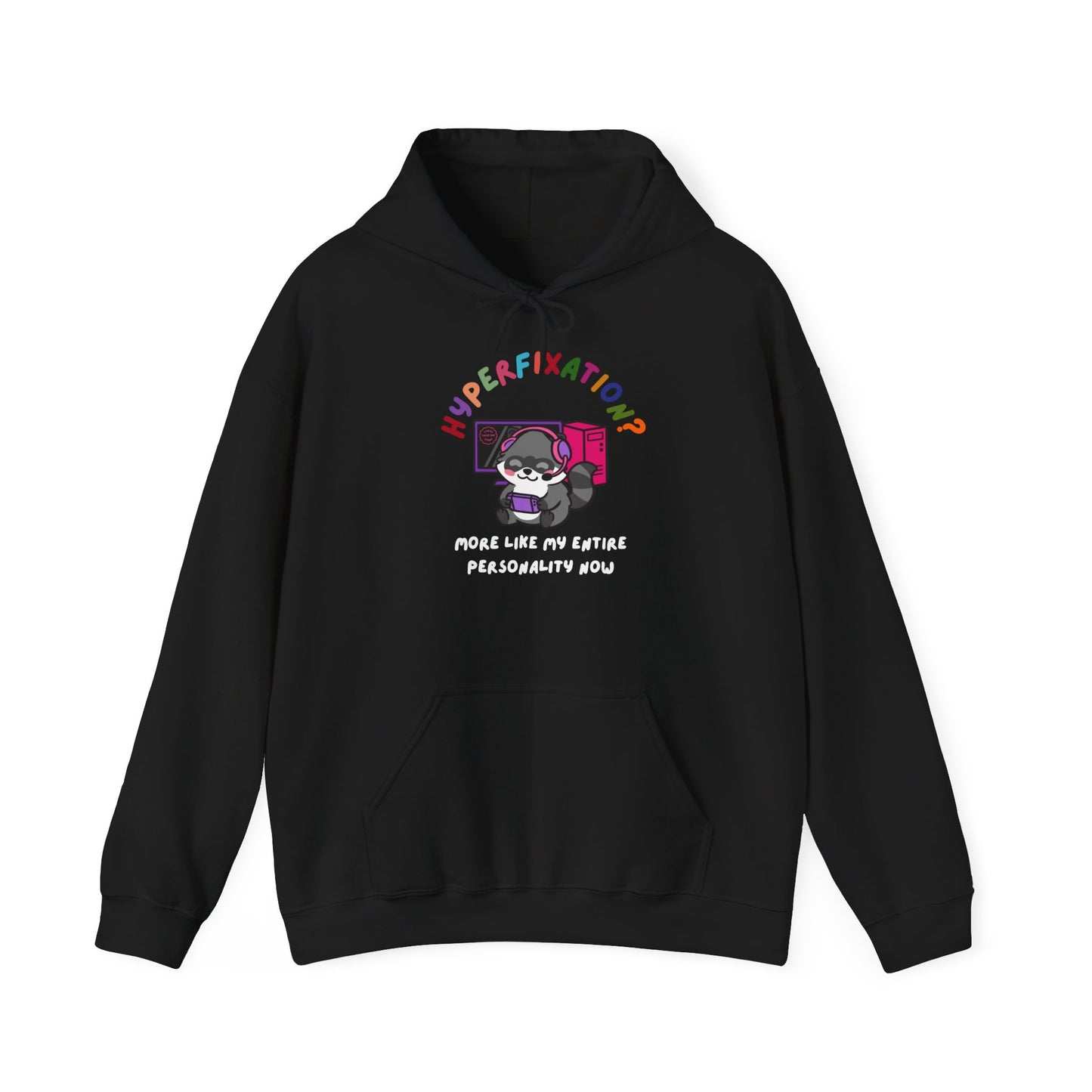 Hyperfixation Gaming Raccoon Hoodie - Multiple Colours