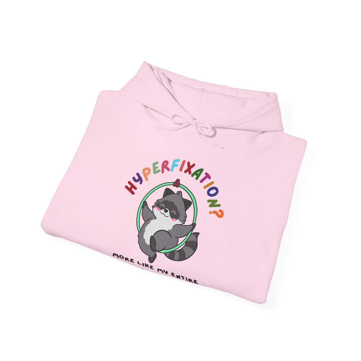 Hyperfixation Lyra/Aerial Hoop Raccoon Hoodie - Multiple Colours