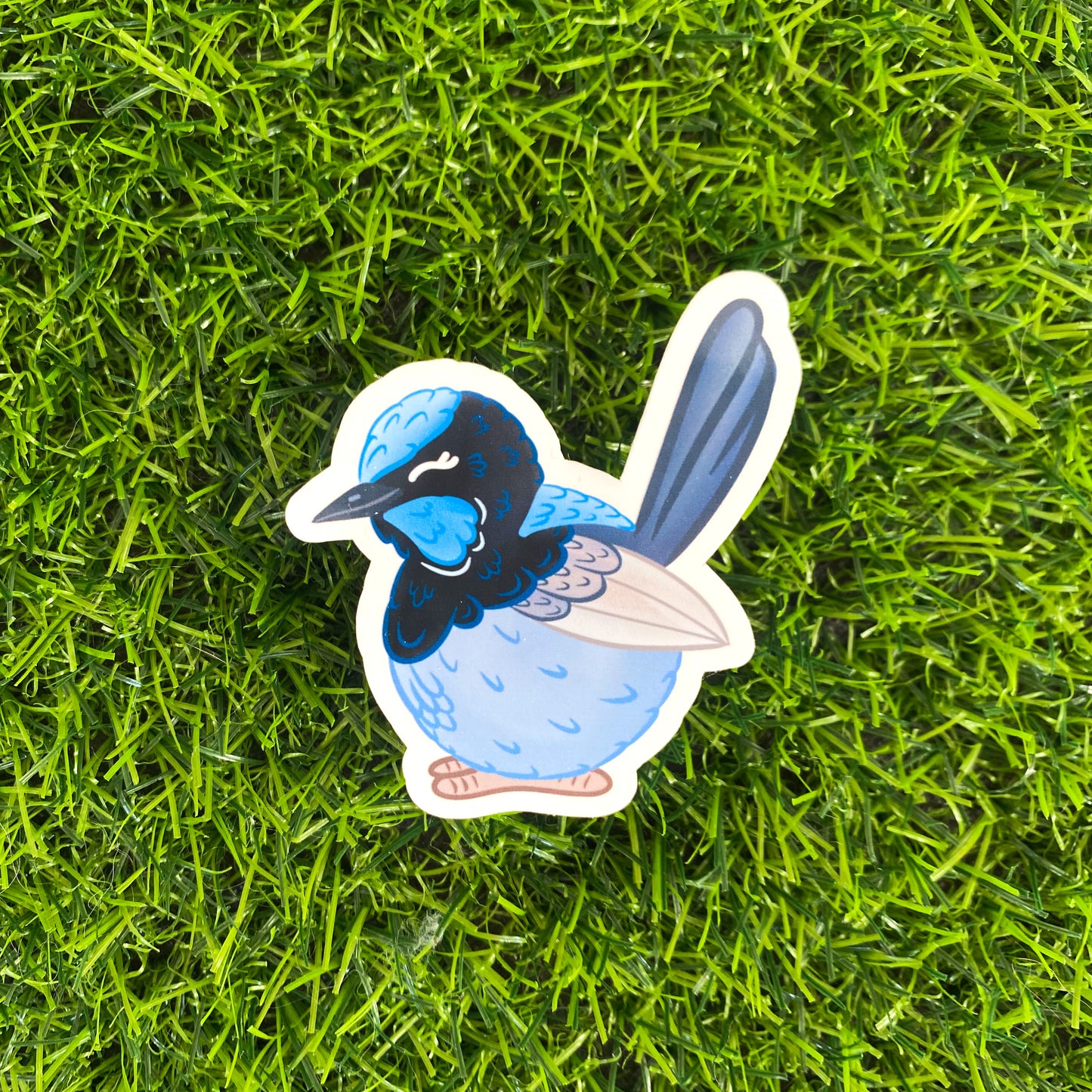 Chunky Fairy Wren Aussie Birds Sticker | Bullet Journal, Scrapbook Sticker, Planner Stickers