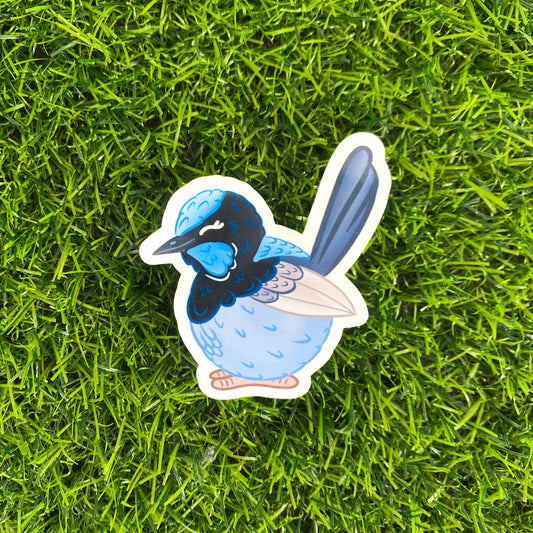 Chunky Fairy Wren Aussie Birds Sticker | Bullet Journal, Scrapbook Sticker, Planner Stickers