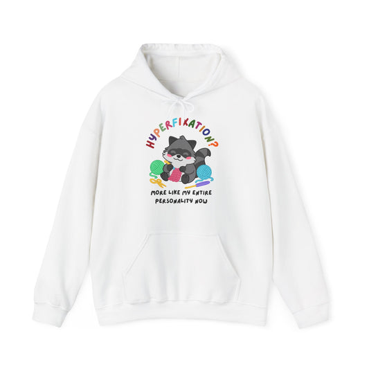Hyperfixation Crocheting Raccoon Hoodie - Multiple Colours