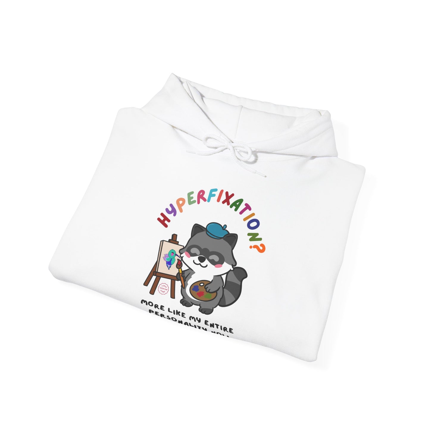 Hyperfixation Painting Raccoon Hoodie - Multiple Colours