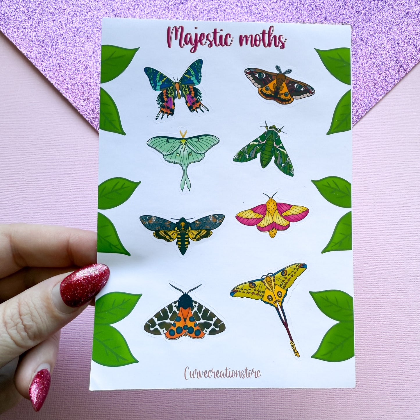 Majestic Moths Sticker Sheet