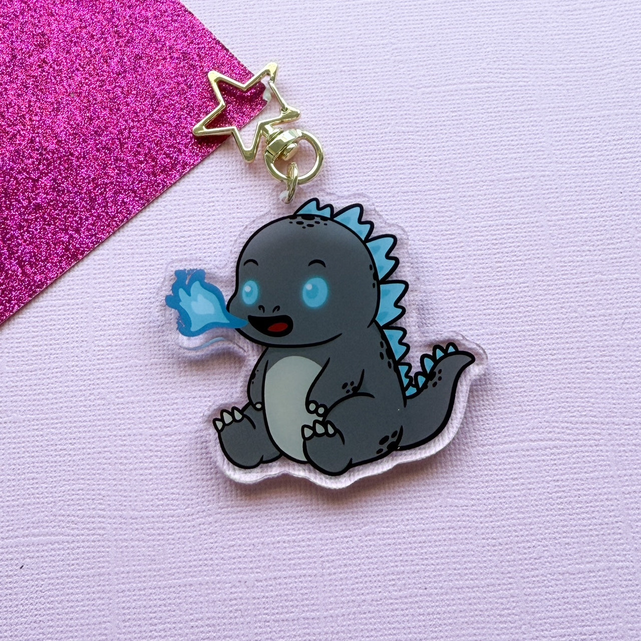 Godzilla Acrylic Keychain