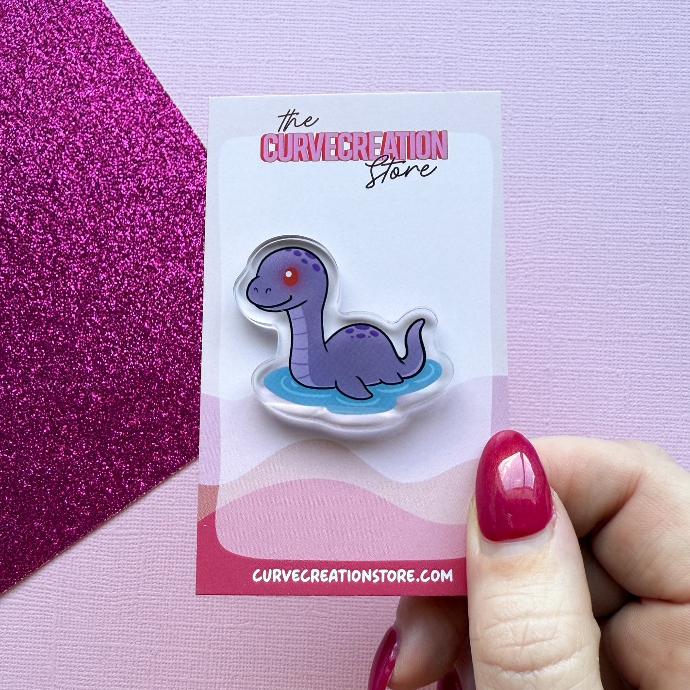 Loch Ness Monster 'Nessie' Acrylic Pin