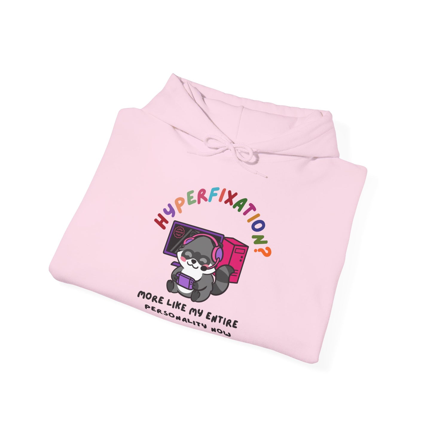 Hyperfixation Gaming Raccoon Hoodie - Multiple Colours