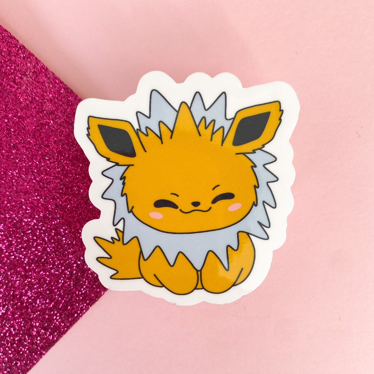 Chibi Anime Electric Fox Sticker | Bullet Journal, Scrapbook Sticker, Planner Stickers