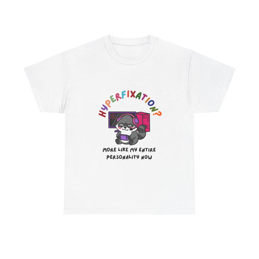 Hyperfixation Gaming Raccoon T-Shirt - Multiple Colours