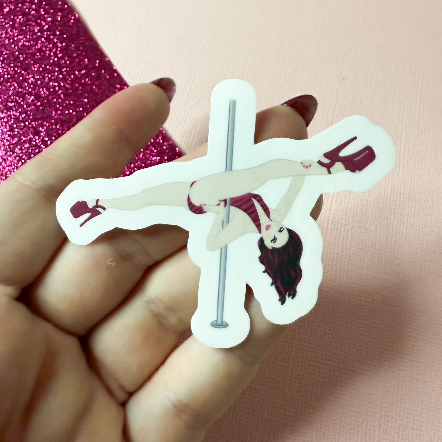 Split Happens pole dancing Sticker
