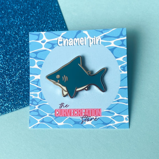 Great White Shark Enamel Pin