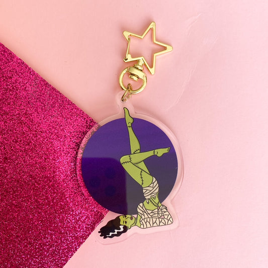 Limited Pinup Bride of Frankenstein Acrylic Keychain