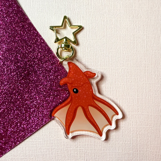 Vampire Squid Acrylic Keychain