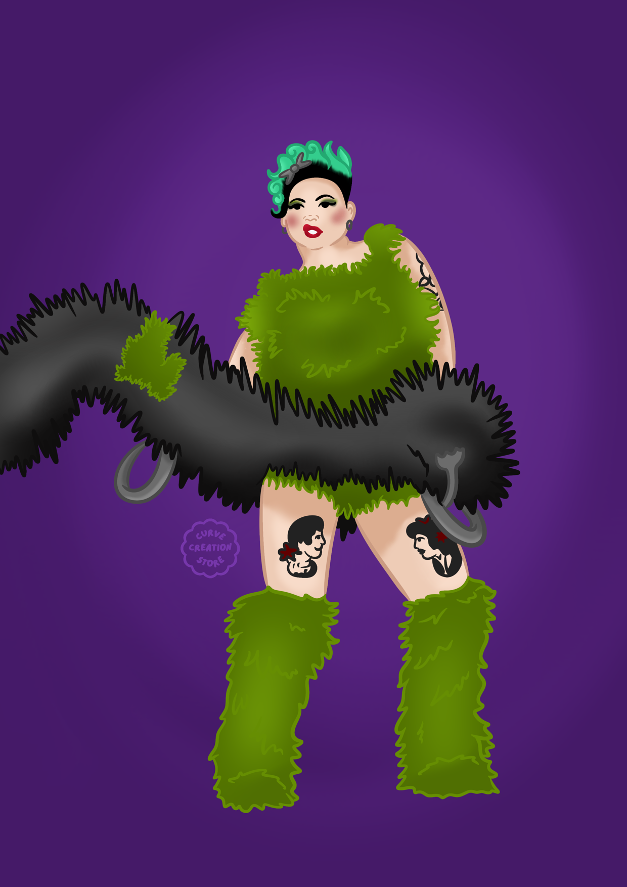 Custom Burlesque Graphic