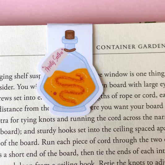 Anxiety Soother Mental Health Potion Bottle magnetic bookmark