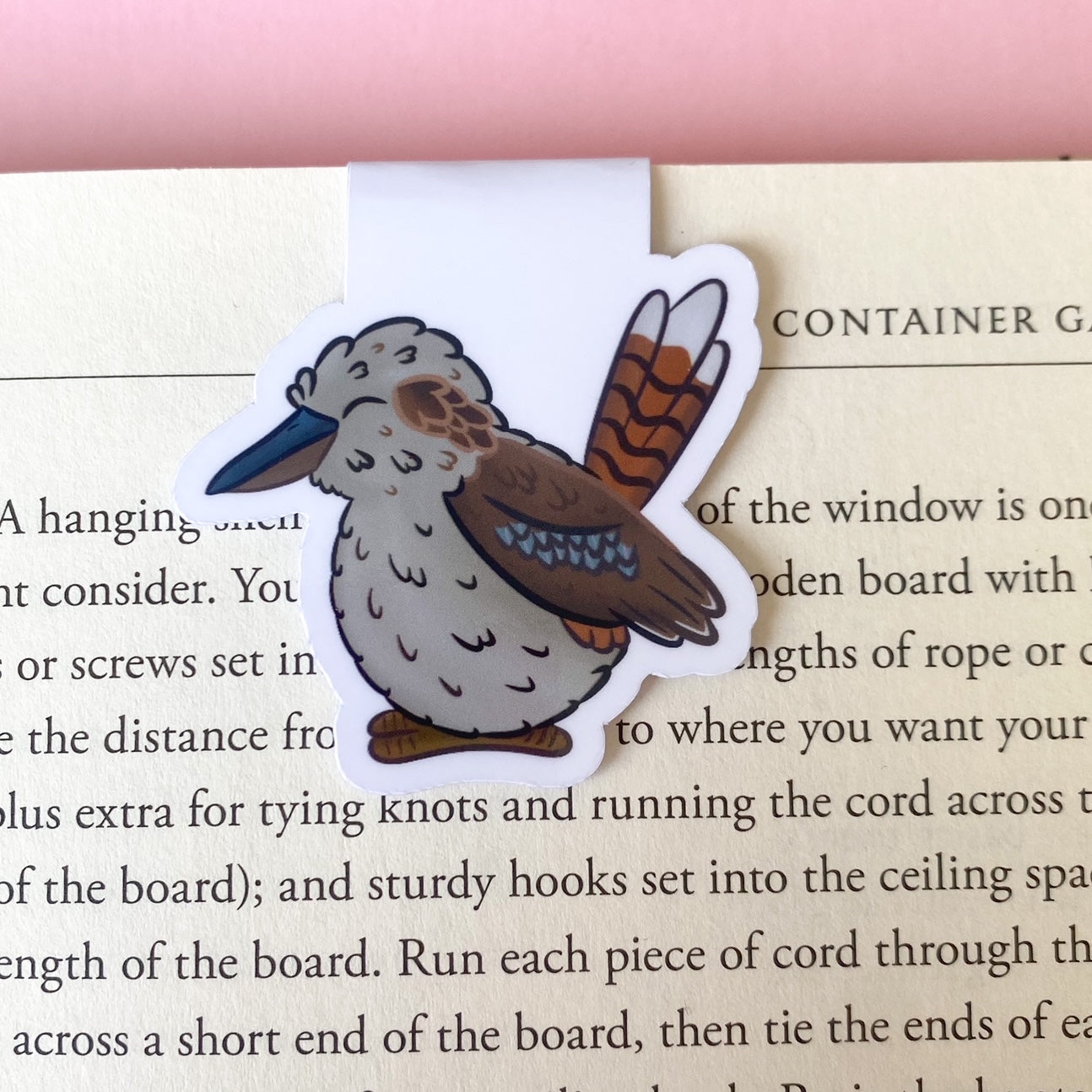 Chunky Kookaburra Aussie Bird magnetic bookmark