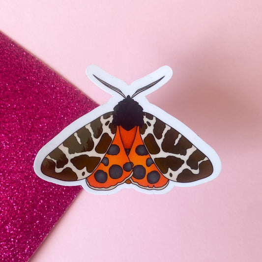 Garden Tiger Moth Sticker | Bullet Journal, Scrapbook Sticker, Planner Stickers