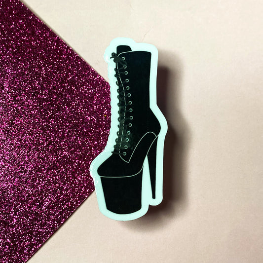 Black Pole Dancing Boot sticker | Bullet Journal, Scrapbook Sticker, Planner Stickers