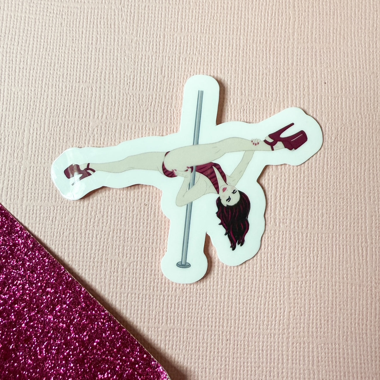 Split Happens pole dancing Sticker