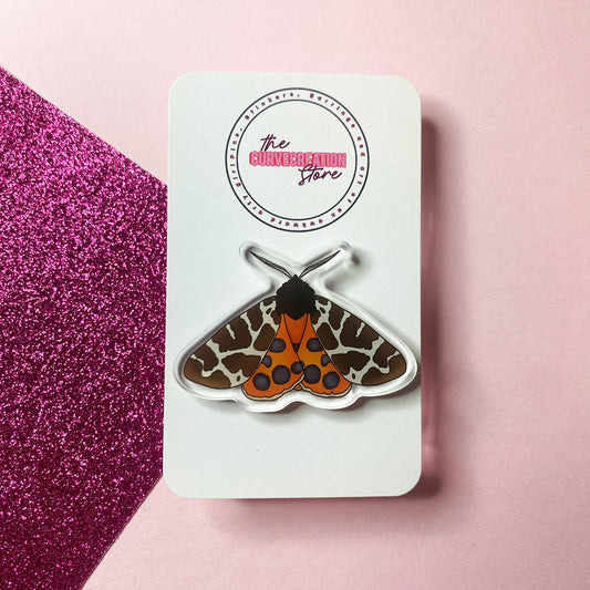 Garden Tiger Moth Acrylic Pin