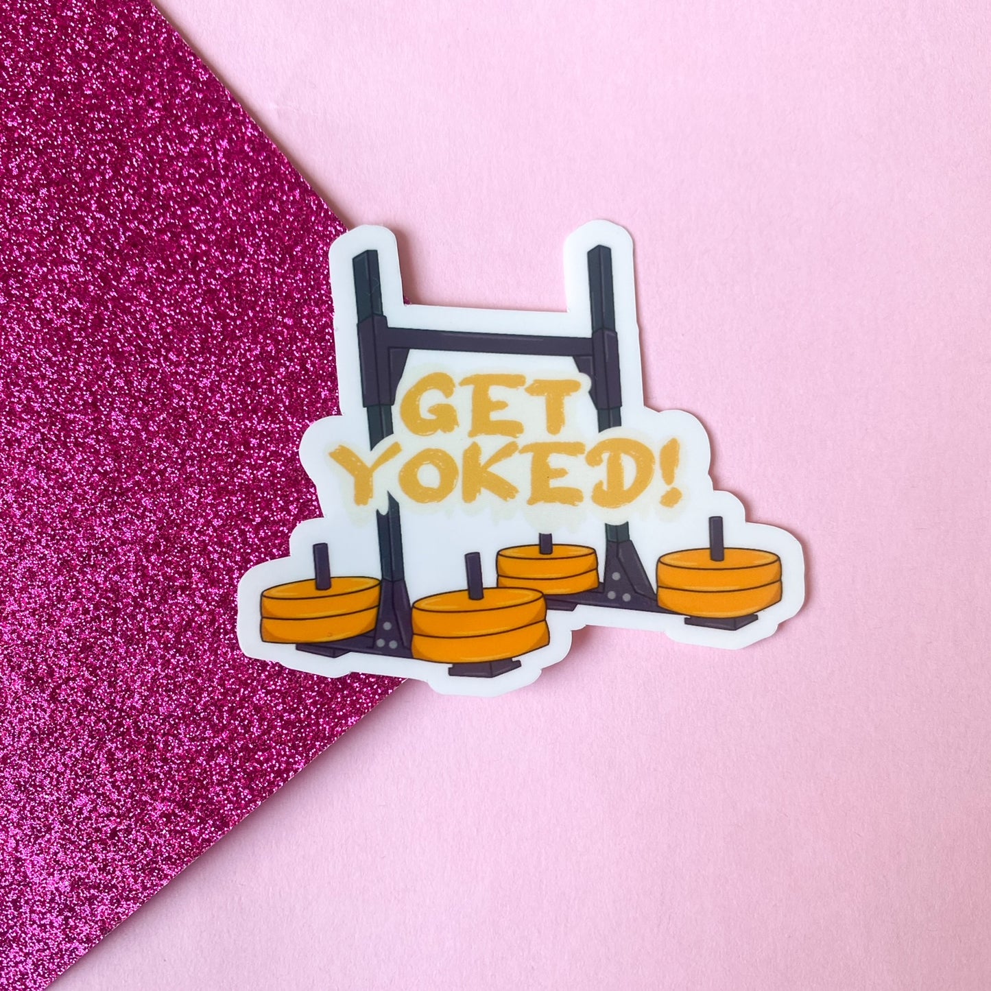 V2 Get Yoked Strongman Yoke Carry Sticker | Bullet Journal, Scrapbook Sticker, Planner Stickers