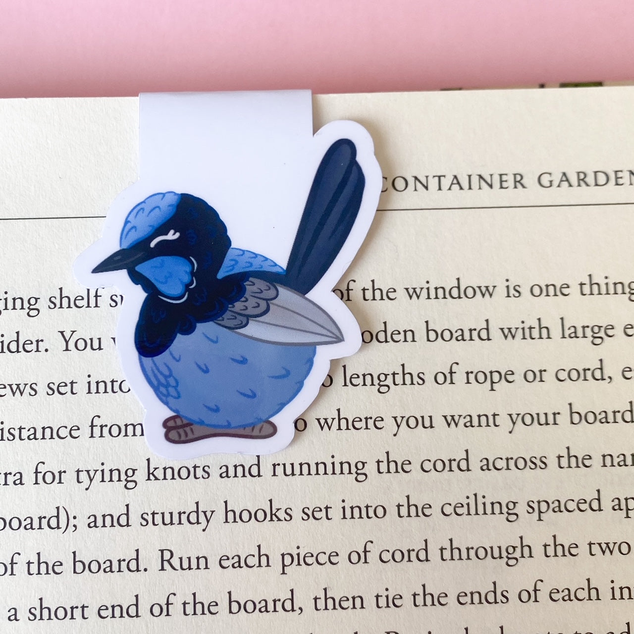 Chunky Fairy Wren Aussie Bird magnetic bookmark