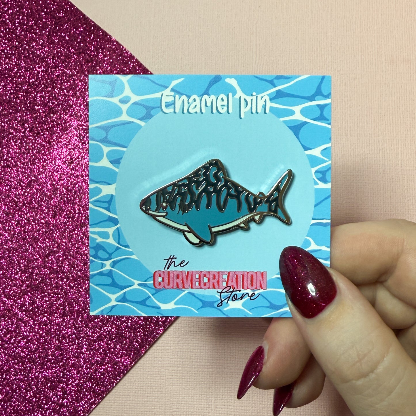 Tiger Shark Enamel Pin