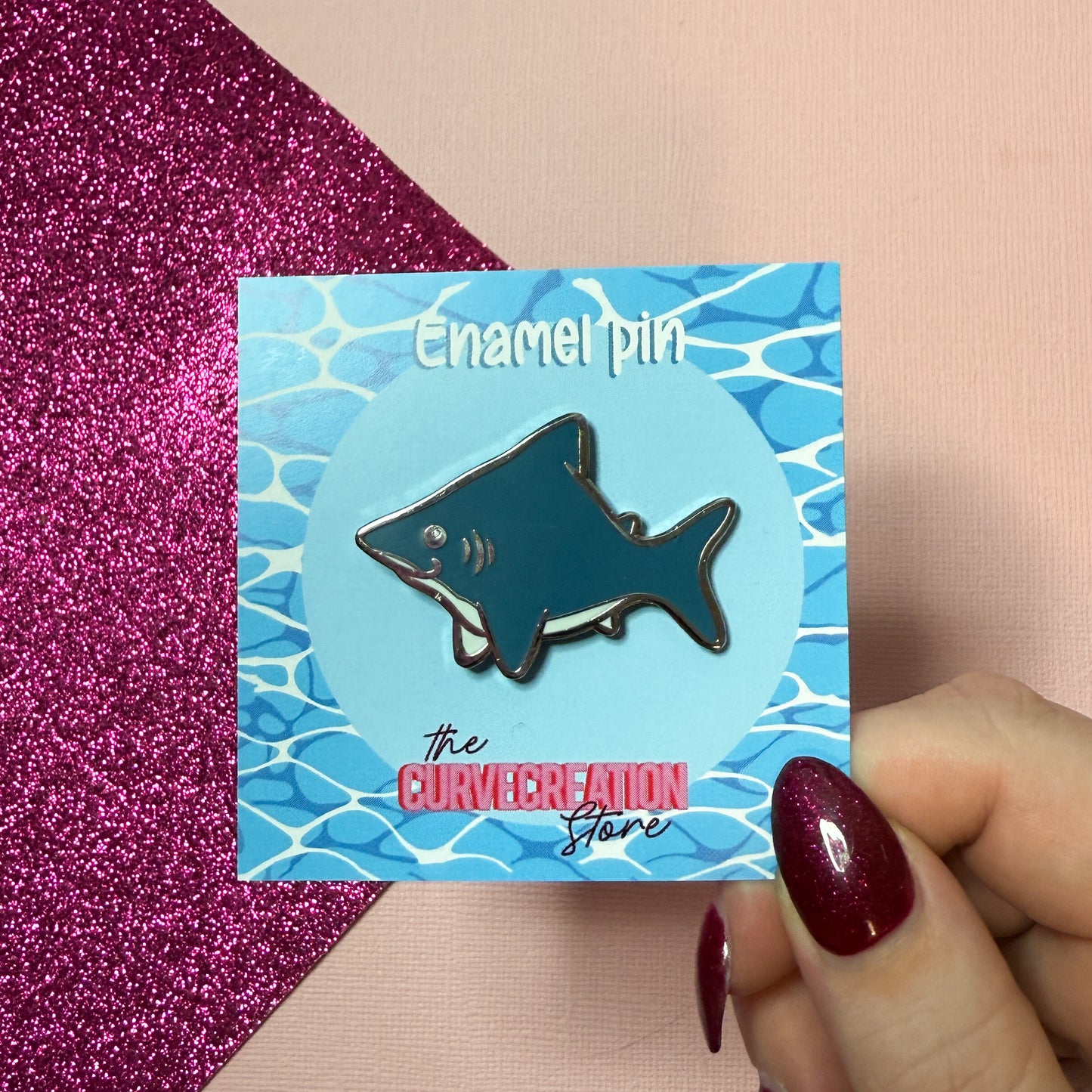 Great White Shark Enamel Pin