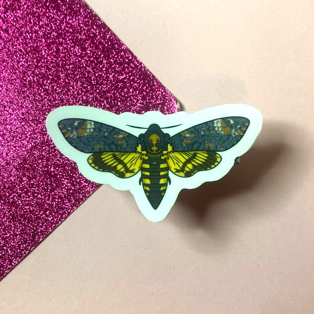 Death’s-head Hawk Moth Sticker | Bullet Journal, Scrapbook Sticker, Planner Stickers