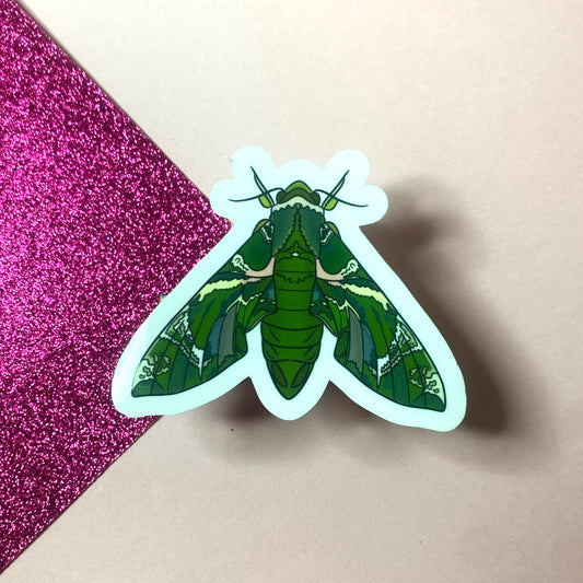 Oleander Hawk Moth Sticker | Bullet Journal, Scrapbook Sticker, Planner Stickers