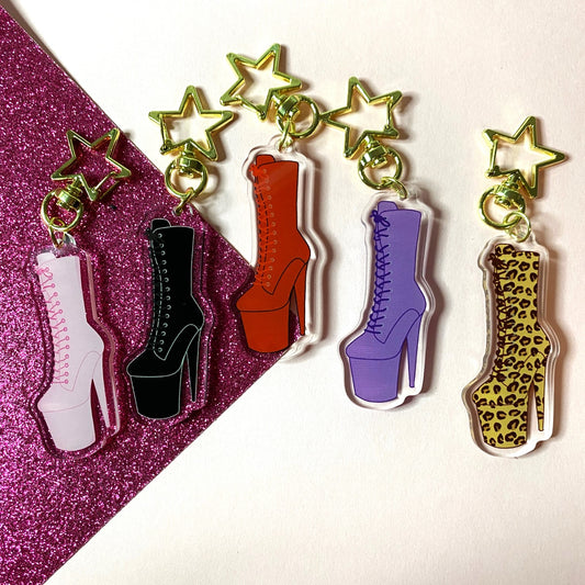 Pole Dancing Boot Keychains | 5 colourways available