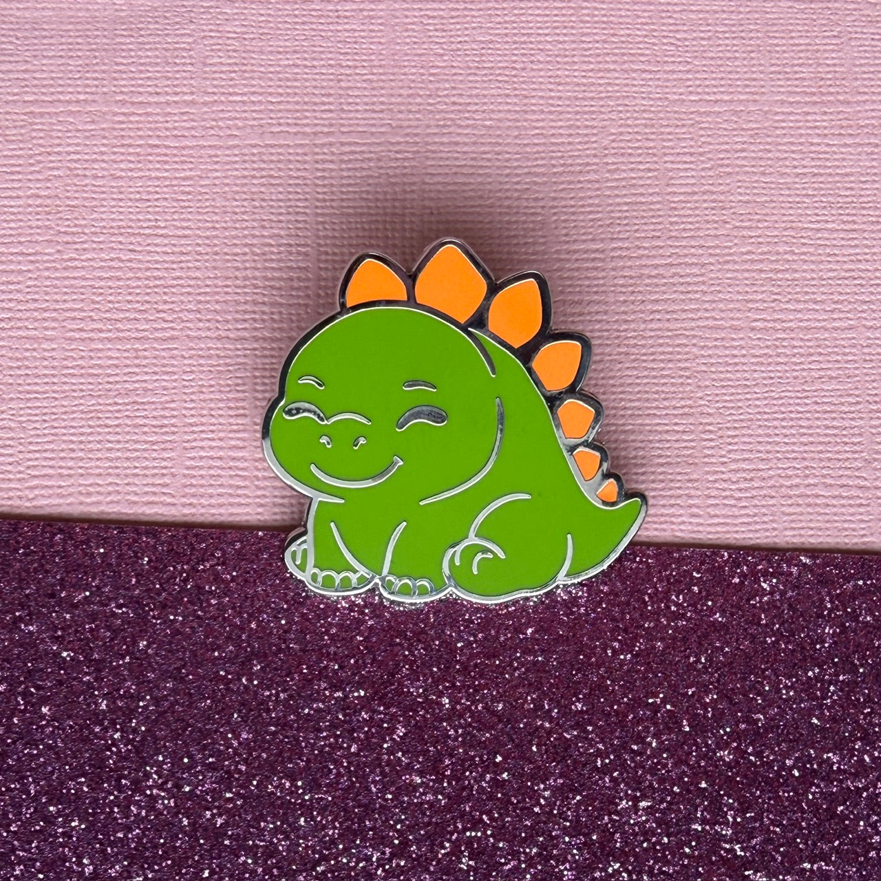 Cute Stegosaurus Enamel Pin